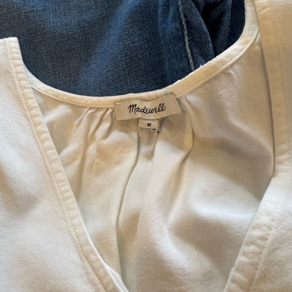 Madewell Ivory Peplum Blouse - Picture 3 of 3